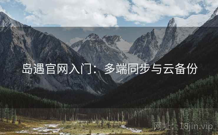 岛遇官网入门：多端同步与云备份