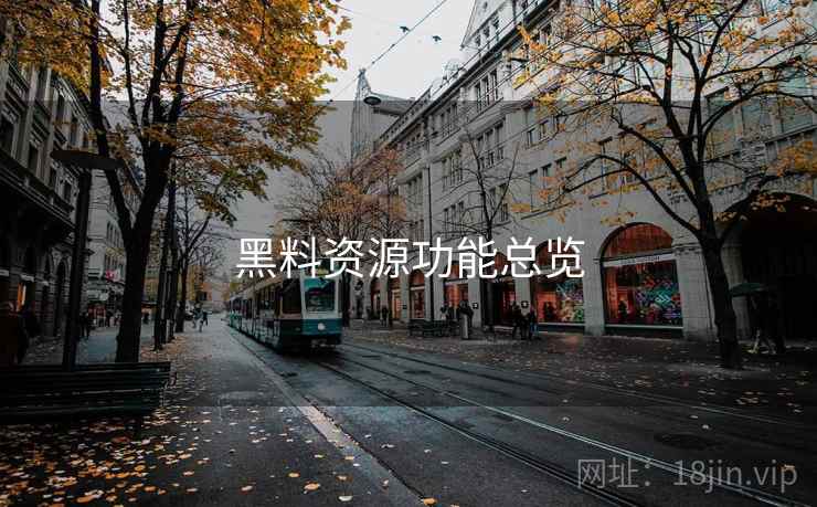 黑料资源功能总览
