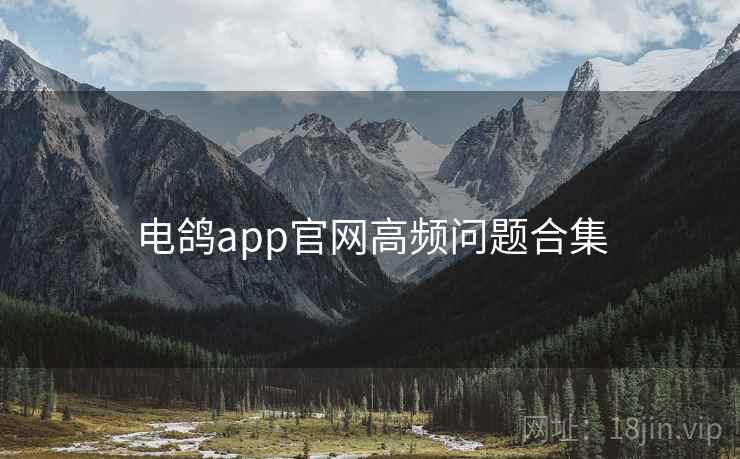 电鸽app官网高频问题合集