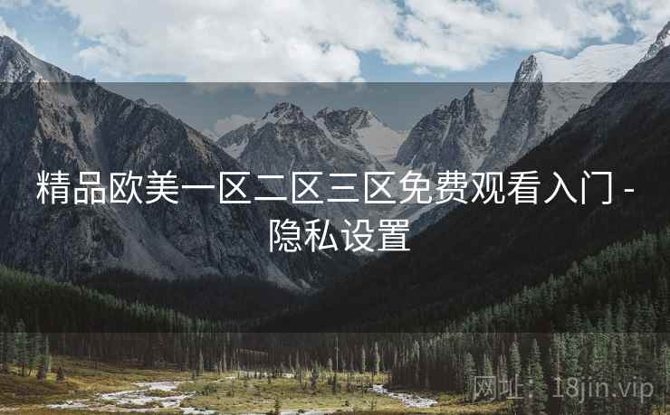 精品欧美一区二区三区免费观看入门 - 隐私设置
