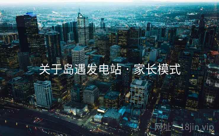 关于岛遇发电站 · 家长模式