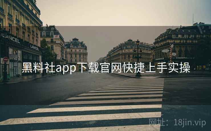 黑料社app下载官网快捷上手实操